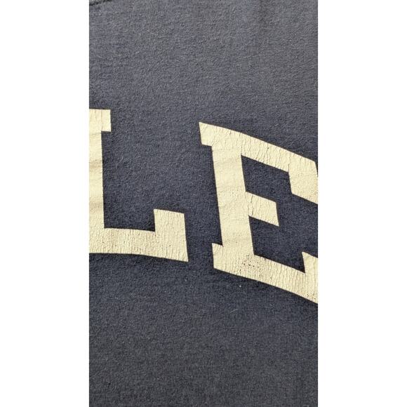 Champion Yale University Blue T-shirt Large Cotton Short Sleeve Distressed - Picture 5 of 10